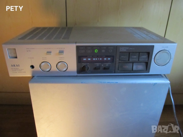 Усилвател AKAI AM - A3 , Made in Japan - отличен, снимка 3 - Ресийвъри, усилватели, смесителни пултове - 54990530