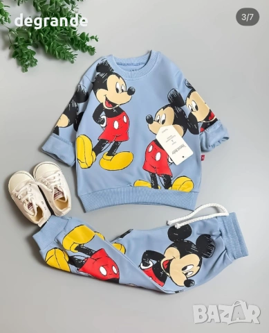  🧸Син комплект за момче Мики от 2 г до 4 г