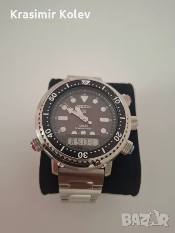 Продавам Мъжки часовник Seiko Prospex Solar ‘Arnie’ Hybrid Diver’s 40th Anniversary SNJ033P1, снимка 2 - Мъжки - 55593835