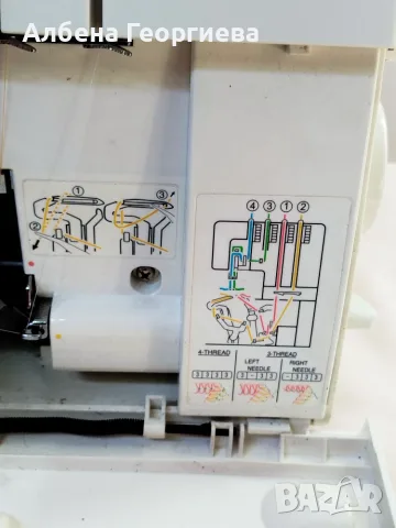 Оверлог SINGER  -105 W, снимка 6 - Шевни машини - 55611091