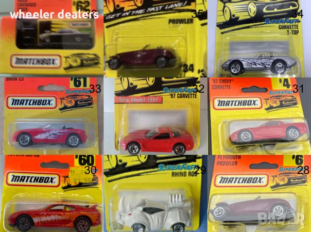 Метални колички Мачбокс Matchbox от различни години в мащаб 1:64 Част1, снимка 9 - Колекции - 22020827