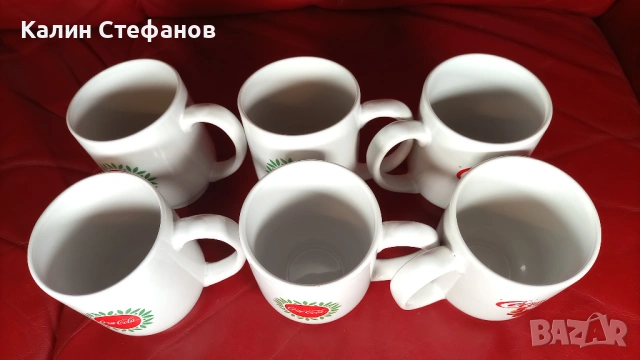 Порцеланови чаши Кока Кола новогодишни, снимка 9 - Чаши - 54730681