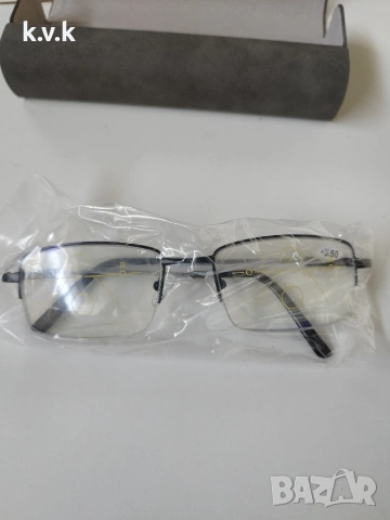 Очила за четене с диоптър +3.50. Подарък твърд калъф: