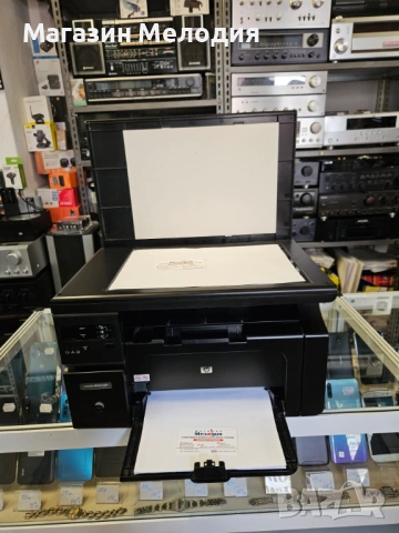 Принтер HP LaserJet M1132 MFP (3-в-1) – Пълен комплект кабели + Работещ тонер, снимка 6 - Принтери, копири, скенери - 54879106