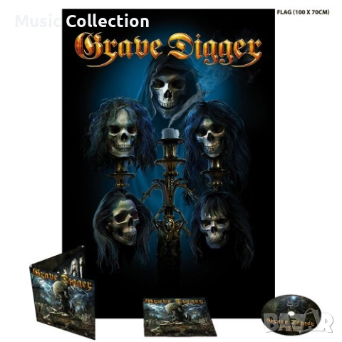 GRAVE DIGGER - Exhumation (The Early Years) NEW Bundle - Digipak & Poster Flag Heavy Metal, снимка 3 - CD дискове - 54470006