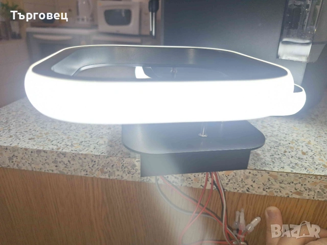 11.2-инчов 12W квадратен LED плафон, с ярка студена бяла/естествена светлина/топла бяла опция, черен, снимка 8 - Лед осветление - 53992843