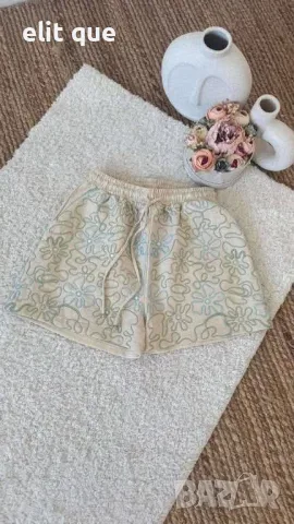 Къси панталонки с бродерия , снимка 2 - Къси панталони и бермуди - 55614722