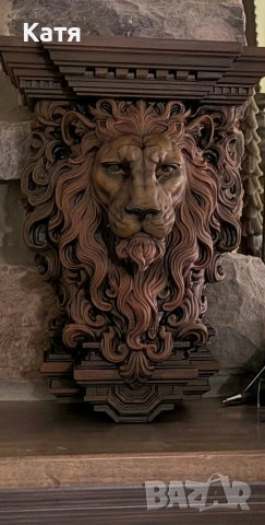Лъв стойка за стена, колони,врати винтидж, снимка 2 - Антикварни и старинни предмети - 54091755