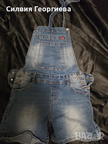 Дамски дънков гащеризон