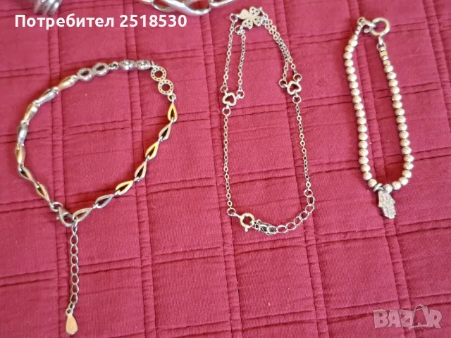 Сребърна бижутерия, снимка 7 - Колиета, медальони, синджири - 55673142