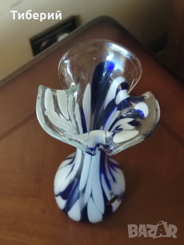 Стъклена ваза, снимка 11 - Вази - 54233060