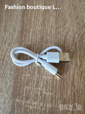 2.5 евро нов бял кабел usb към type C в бял цвят 🤍, снимка 4 - USB кабели - 55397664