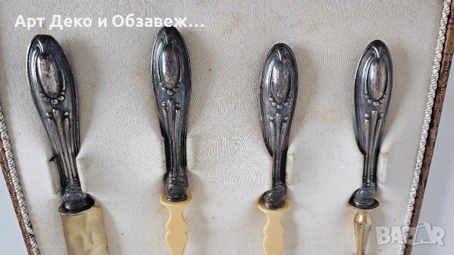 Сребърни прибори за сервиране, снимка 3 - Прибори за хранене, готвене и сервиране - 53955711