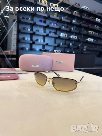 Miu Miu Слънчеви Очила С UV400 Миу Миу С ПОДАРЪК🎁Калъф - Различни Цветове Код SK1434, снимка 4 - Слънчеви и диоптрични очила - 54453659