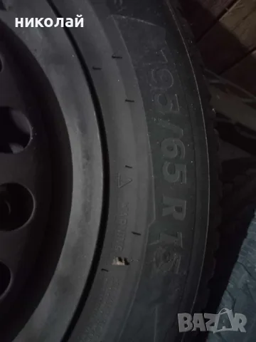 продавам зимни гуми Michelin(195/65 R15) и джанти
