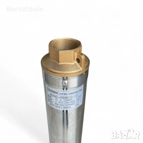 Дълбочинна сондажна помпа с турбина 1.5″ STAHLMAYER модел 2SDM2/12, снимка 3 - Водни помпи - 54487913