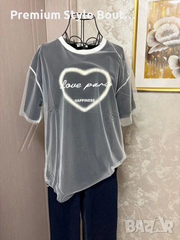 тениска с тюл 