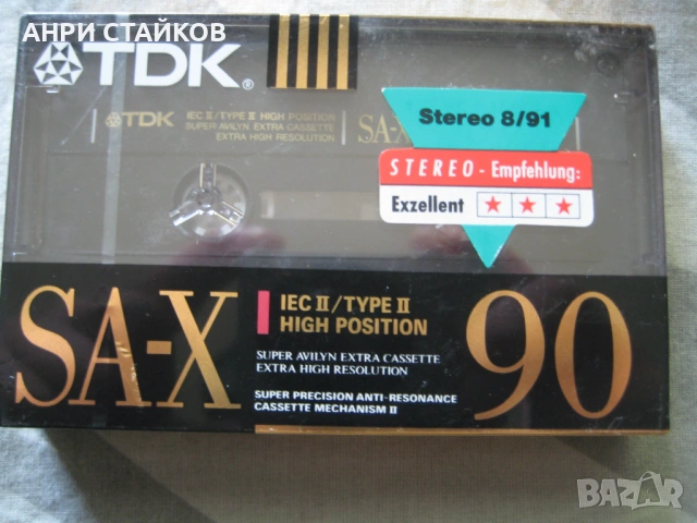 Продавам нови запечатани аудио касетки TDK SA90 и TDK SA-X90, снимка 6 - Аудио касети - 54761862