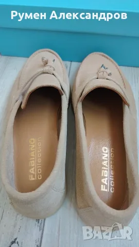Нови дамски бежови мокасини LORO PIANA by Fabiano EUR37,5, снимка 10 - Дамски ежедневни обувки - 55532669