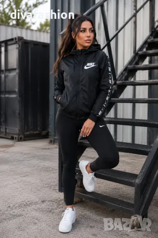 🔥Дамско яке Nike Ветровка с качулка | S–XXL 🔥🖤 Спортен стил, комфорт и защита в едно!, снимка 6 - Якета - 55465321
