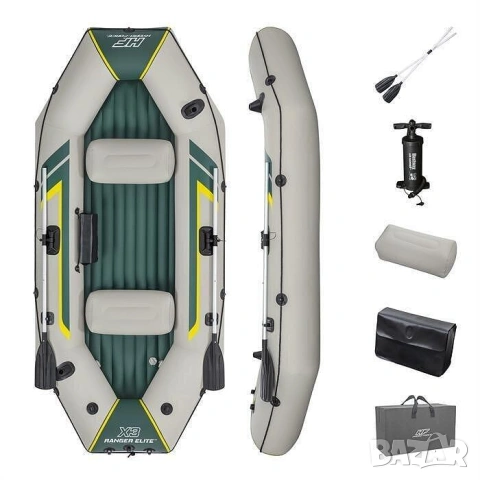 Надуваема лодка Bestway Hydro-Force™ 2.95m x 1.3 m x 46см  X3 Raft Set ( нова стока )