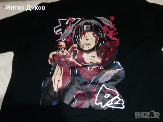 Итачи Утиха от Naruto Shippunden женска тенискка размер Л, снимка 3 - Тениски - 55603607