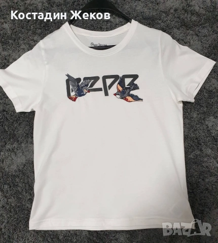  Дамска оригинална тениска памучна. Като нова. Pepe Jeans London. , снимка 3 - Тениски - 55072856