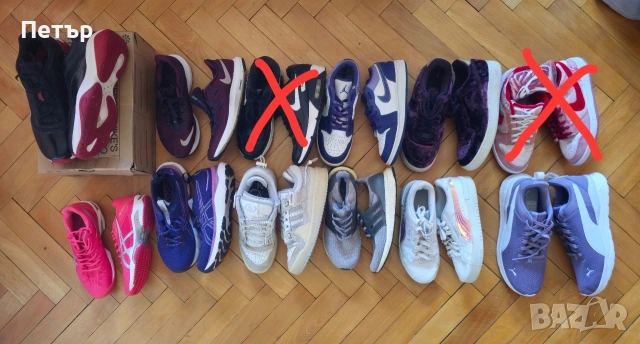 Оригинални Nike, Adidas, Puma и Asics – различни модели и размери