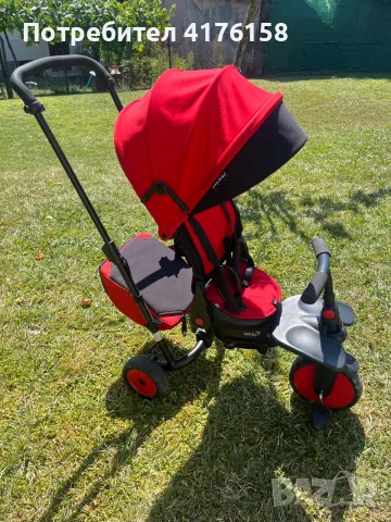 Детска триколка SmartTrike – червена, в отлично състояние, снимка 4 - Скутери и тротинетки - 55420643