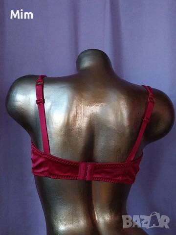 STINNA 85 D Червен сатенен сутиен , снимка 4 - Бельо - 54984725