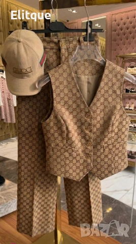 дамски комплект Gucci елек и панталон 