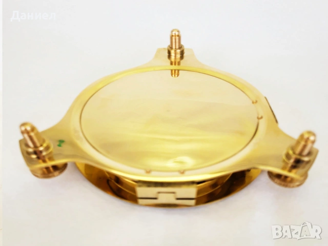 Луксозен компас от бронз със слънчев часовник – 11 см подарък с характер, снимка 7 - Подаръци за мъже - 54019244