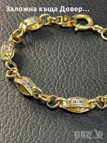 Златна гривна Chanel Шанел 14 карата 585 zlatna grivna  gold 