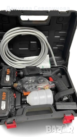 Акумулаторна водоструйка с 2 батерии 48V, снимка 4 - Парочистачки и Водоструйки - 54095634