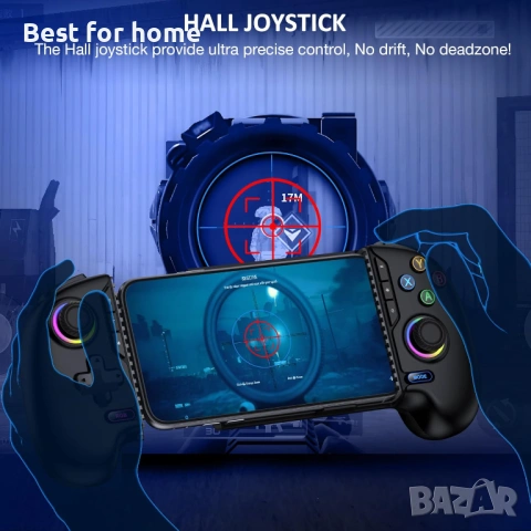 HEYLACOOLX Игров контролер за iPhone и Android, снимка 5 - Друга електроника - 54646151