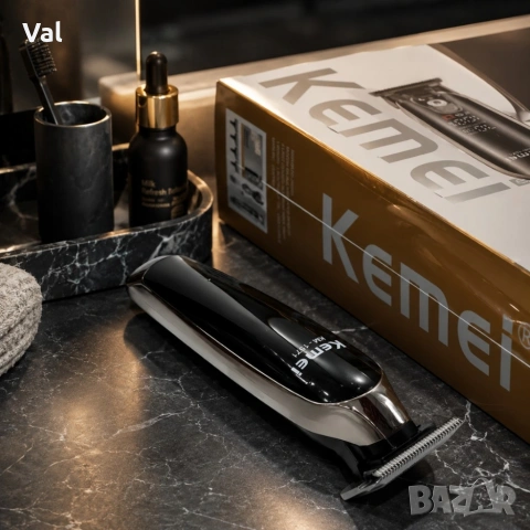 Професионална машинка Kemei KM-1571 - За коса и брада 