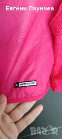 Adidas размер М (S) дамско тънко яке тип ветровка в розово , снимка 5 - Якета - 55419180