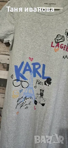 Karl Lagerfeld L-дамска рокля, снимка 6 - Рокли - 55686892