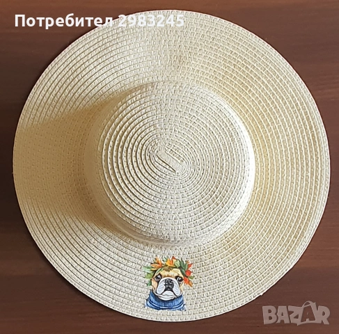Дамски шапки с периферия и еблема на кученце, снимка 4 - Шапки - 54989691
