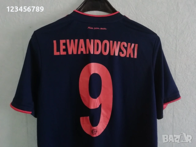 Bayern Munich Lewandowski Adidas оригинална тениска Байерн Мюнхен Левандовски фланелка екип , снимка 3 - Тениски - 50648613