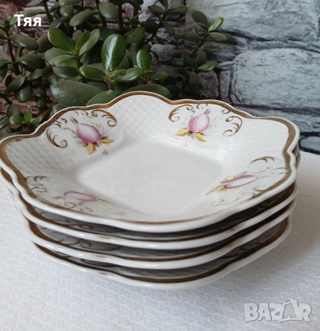 Руски порцеланови чинийки , снимка 4 - Чинии - 54097960