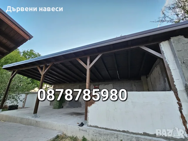Ремонт на покриви Дървени навеси , снимка 17 - Ремонти на покриви - 55679540