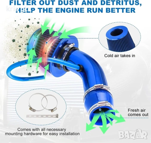 Cold Air Intake Filter Спортен Въздушен филтър за студен въздух, снимка 5 - Аксесоари и консумативи - 55143265