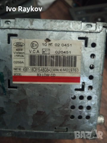 Cd Radio Player Ford 4S61-18C815-AB 4500 B3 LOW CD , снимка 11 - Части - 47929424