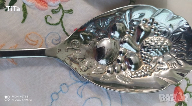 Английски посребрени прибори за сервиране, снимка 4 - Прибори за хранене, готвене и сервиране - 54058177