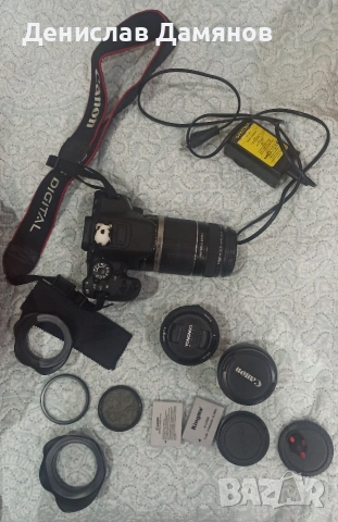 Фотоапарат Canon 700D+Обективи, снимка 2 - Фотоапарати - 54568486