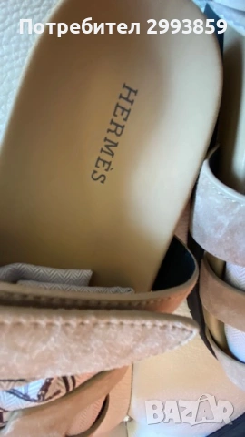 Чехли ЕРМЕС н.37* Hermes chypre sandals, снимка 10 - Чехли - 42728789