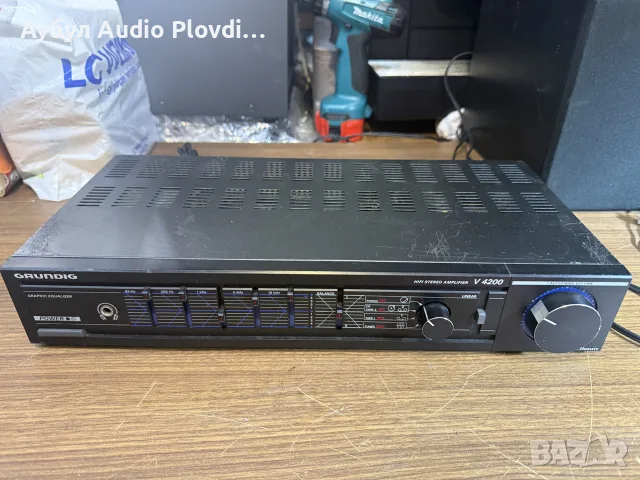 Стерео усилвател Grundig V4200, снимка 2 - Ресийвъри, усилватели, смесителни пултове - 55366030