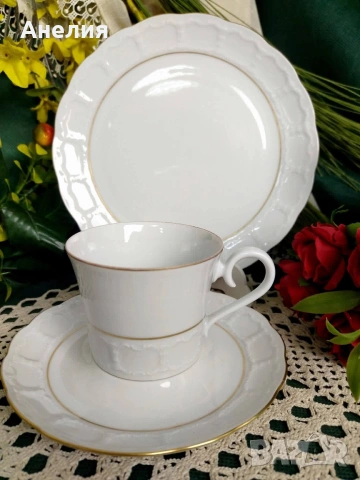 Krautheim Bavaria - бяло красиво сетове, снимка 3 - Чаши - 54575731