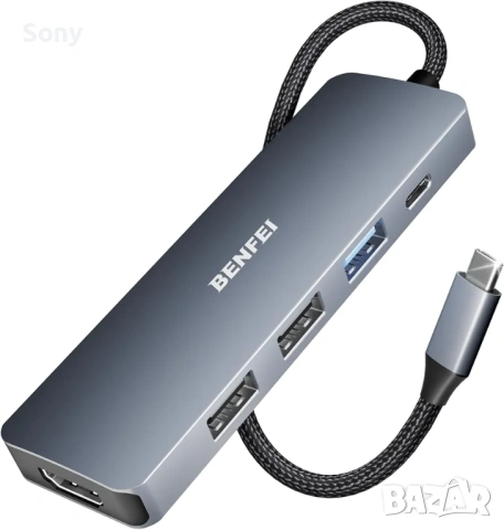 BENFEI 5в1 USB C хъб с 4K HDMI
